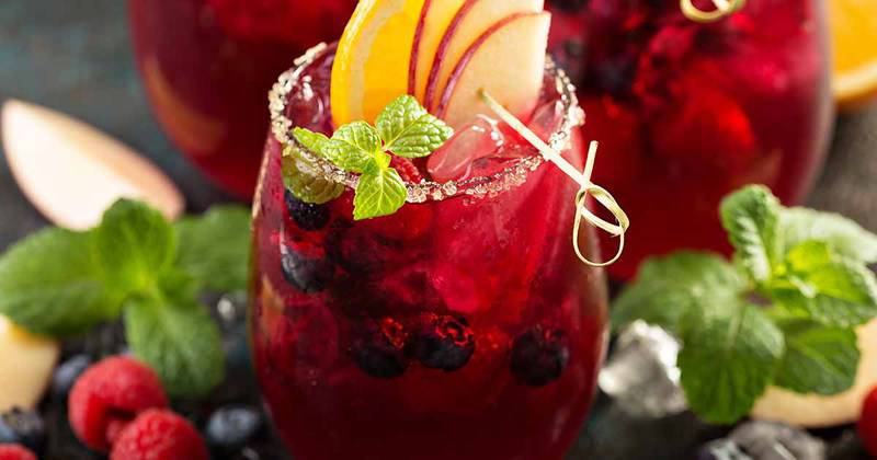 Recreate this Chihuahua's Port Sangria at home. Filled with fresh fruit and more, this is the perfect sangria to serve.