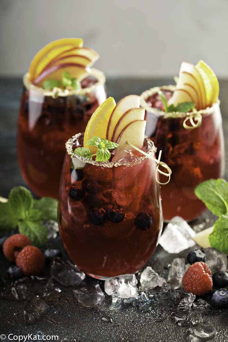 Recreate this Chihuahua's Port Sangria at home. Filled with fresh fruit and more, this is the perfect sangria to serve.