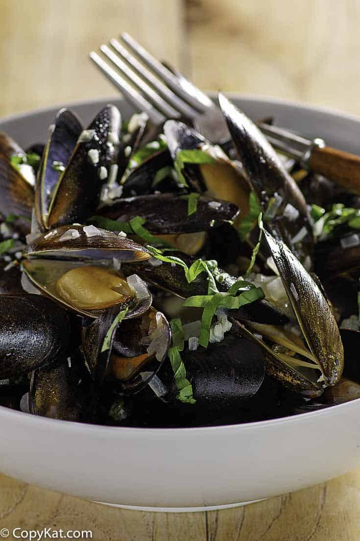 Mussels in white wine sauce