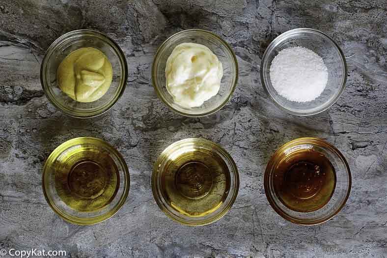 Ingredients to make Houston's Honey Mustard. This is all you need to make this copycat recipe.