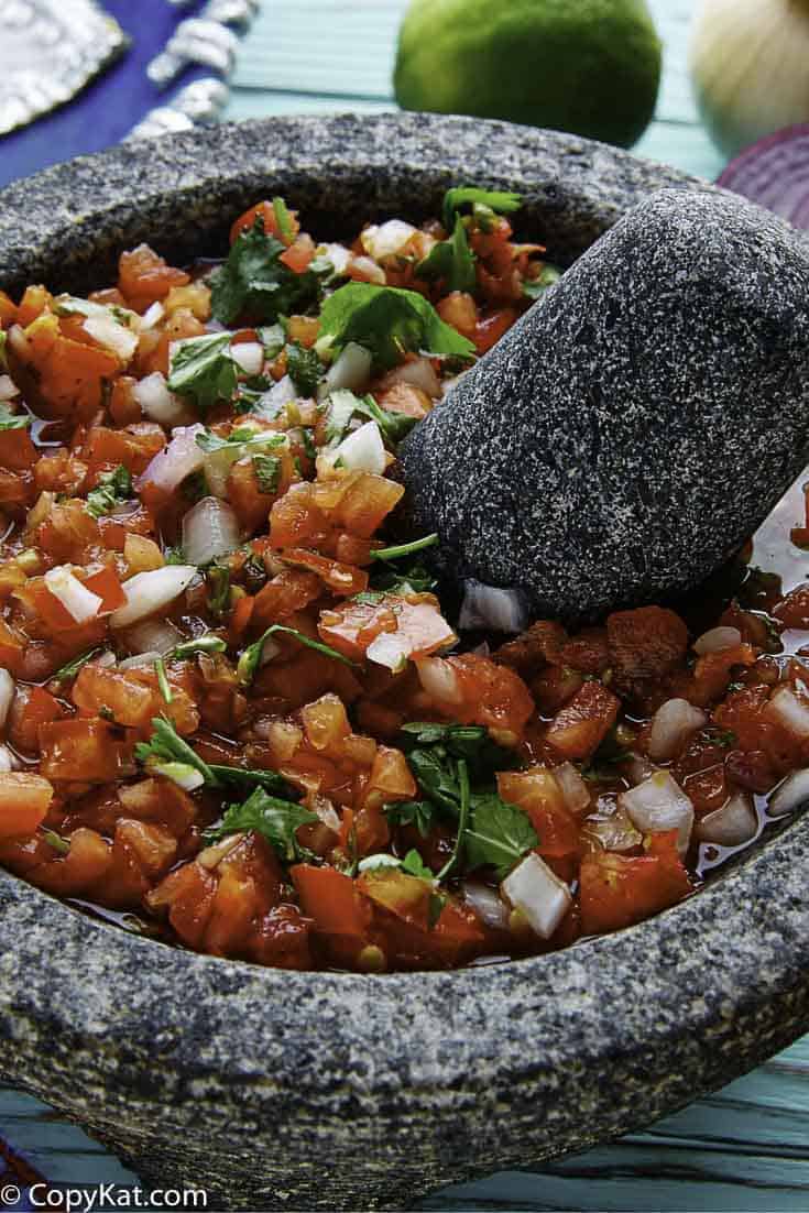 Panchos pico de gallo is super fresh, it is a great side dish that goes well with all sorts of Mexican food.