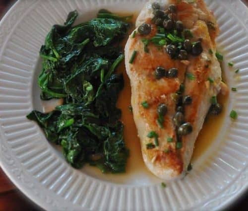 chicken piccata light with weight watcher points