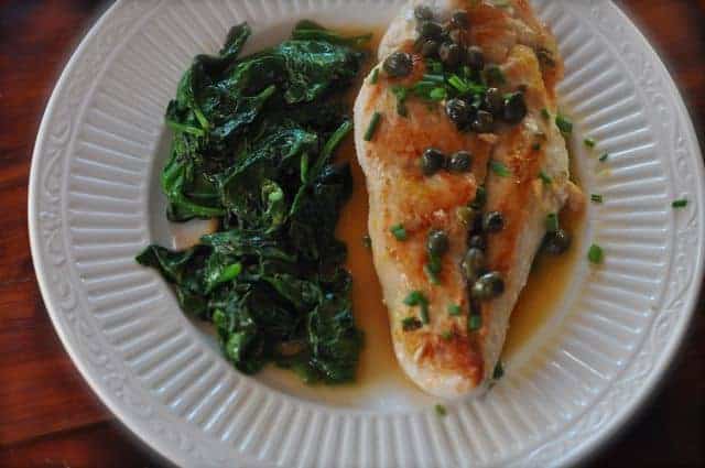 chicken piccata light with weight watcher points
