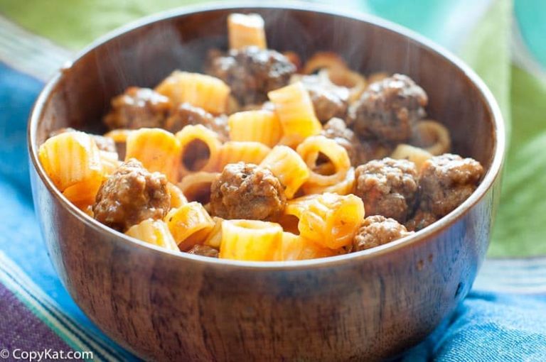 Homemade SpaghettiOs with Meatballs