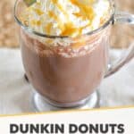 hot chocolate made with salted caramel