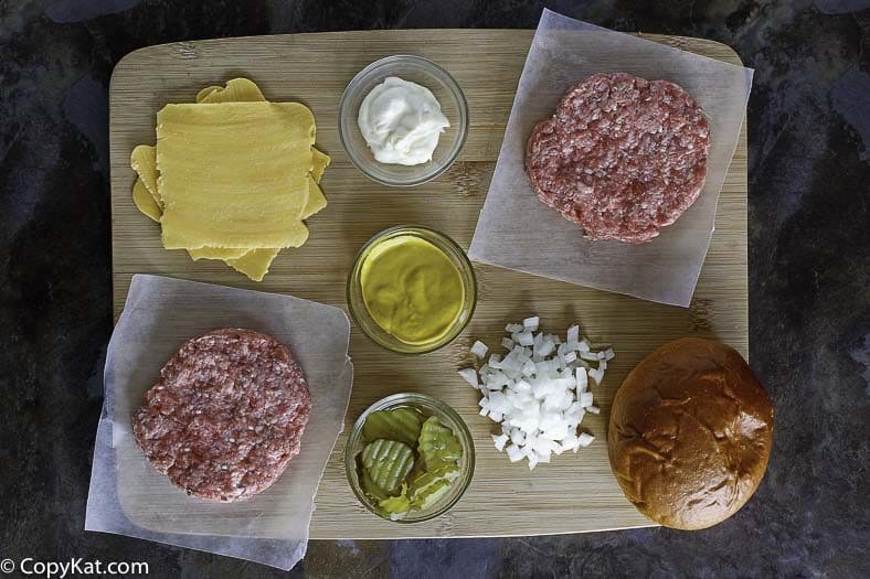 Ingredients for the James Coney Island Juicy Lucy.