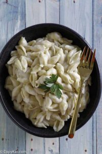 Homemade Panera Bread Macaroni and Cheese in a bowl.