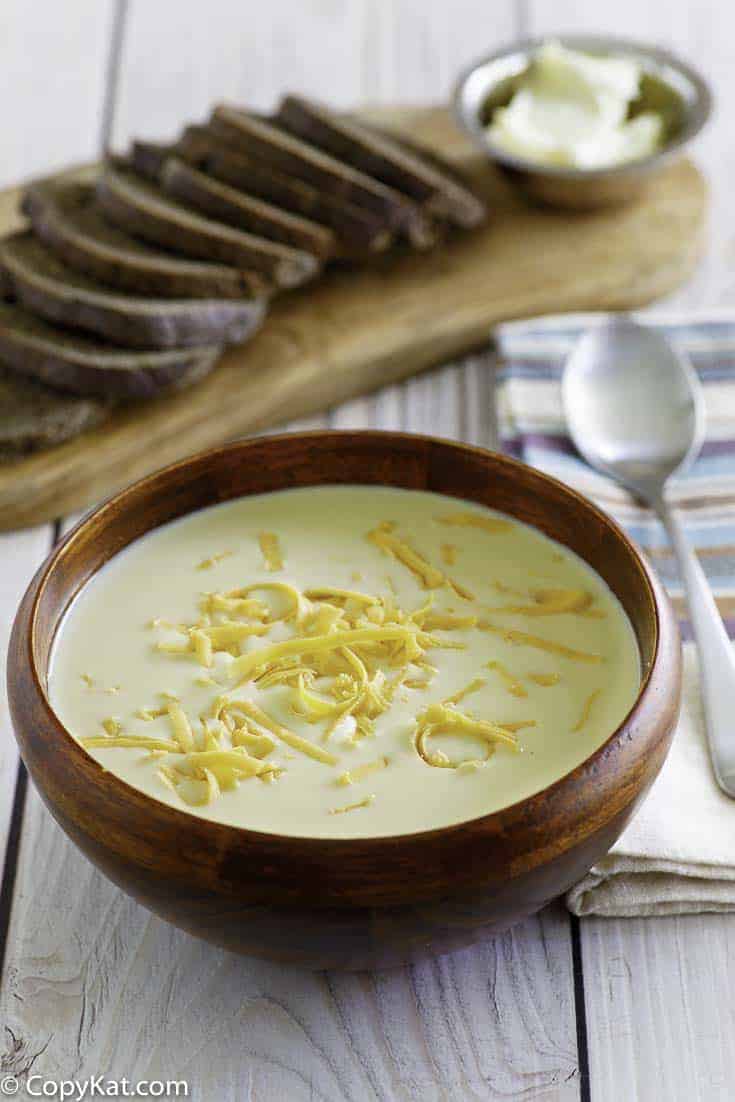 Homemade copycat Outback Steakhouse Walkabout Soup in a bowl.