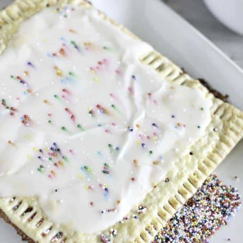homemade strawberry pop tart