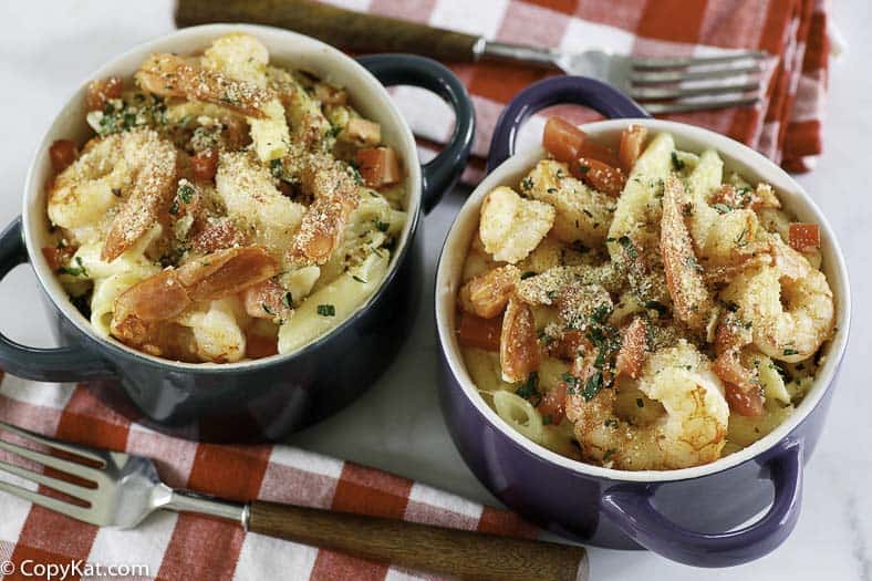 baked Parmesan shrimp and pasta