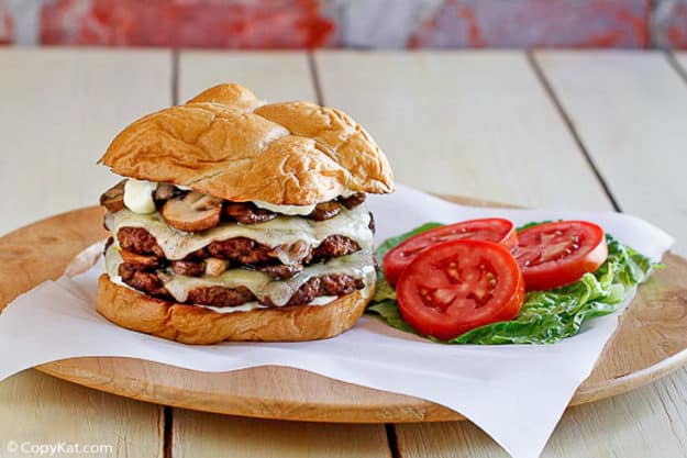Smashburger Truffle Mushroom Swiss Burger