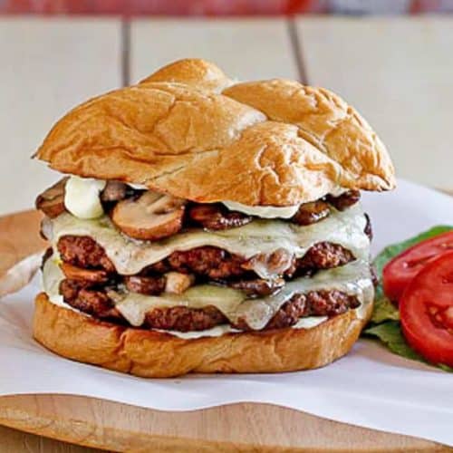 truffle mushroom swiss burger