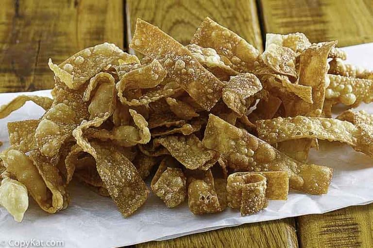 Homemade Fried Wonton Strips