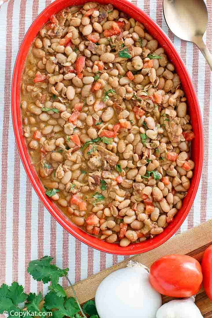 Homemade charro beans (Pappasitos Frijoles a la Charro)
