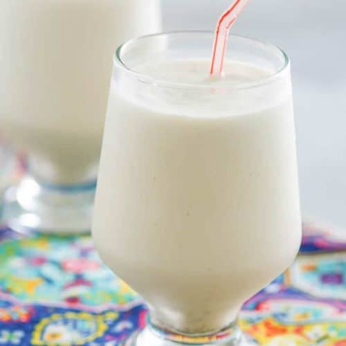 a root beer freeze drink in a glass