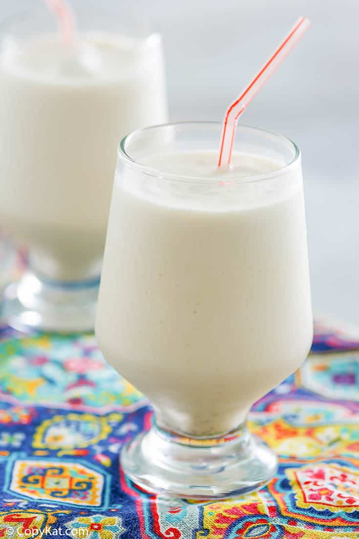 a root beer freeze drink in a glass