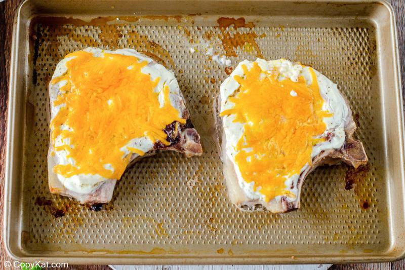 baked cheesy sour cream pork chops