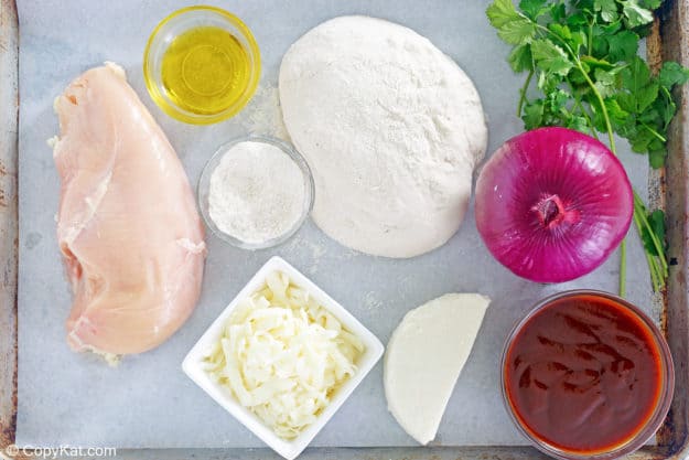California Pizza Kitchen BBQ chicken pizza ingredients
