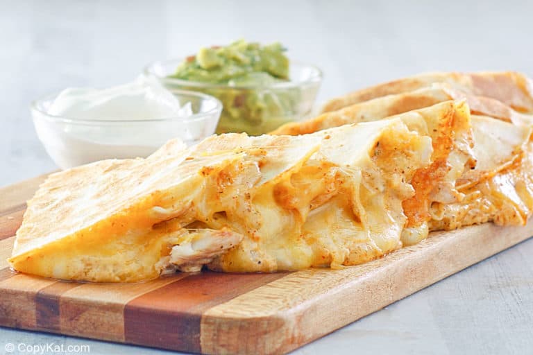 Taco Bell Chicken Quesadilla with Creamy Jalapeño Sauce