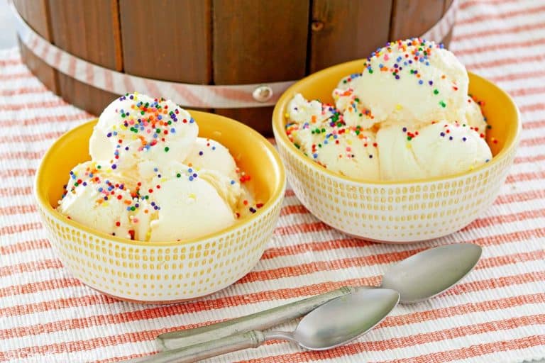 Homemade Vanilla Ice cream