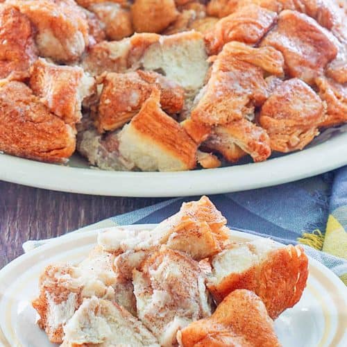 monkey bread on plates