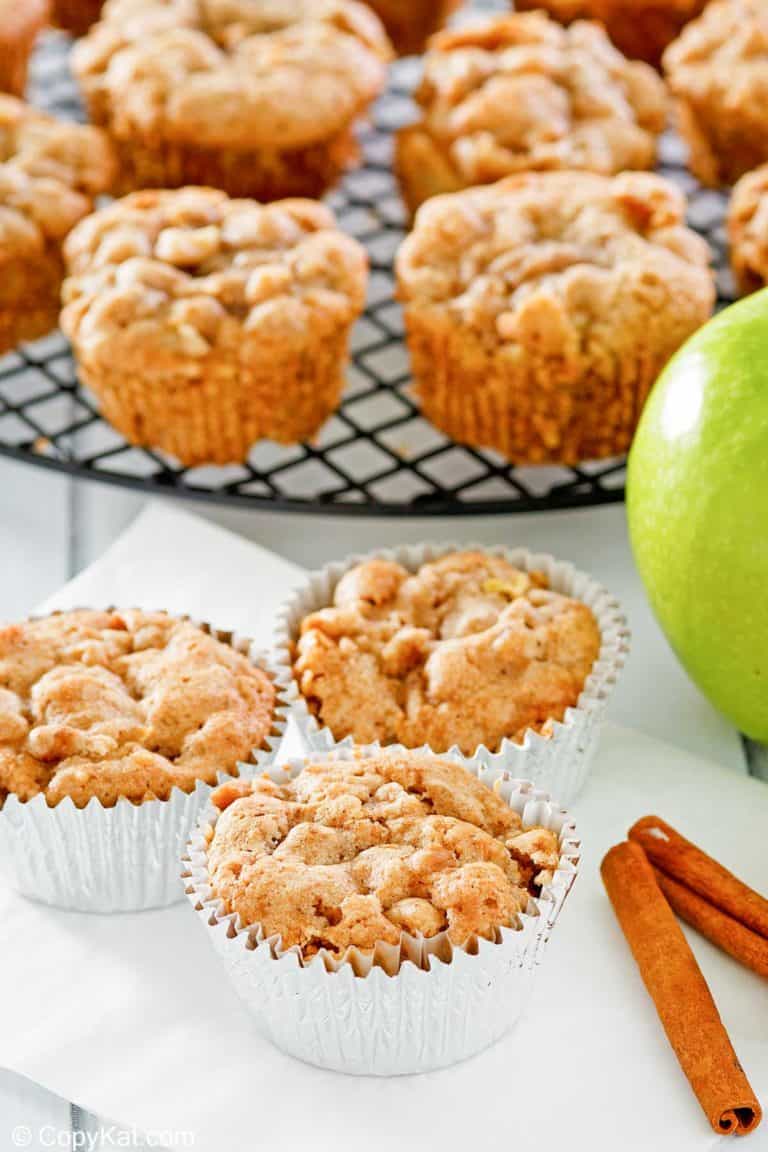 apple muffins and cinnamon sticks