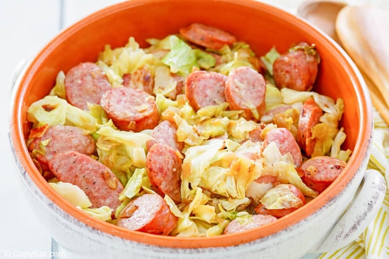 Fried Cabbage and Sausage