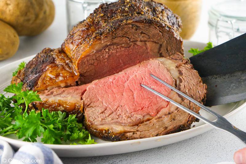 Oven roasted ribeye
