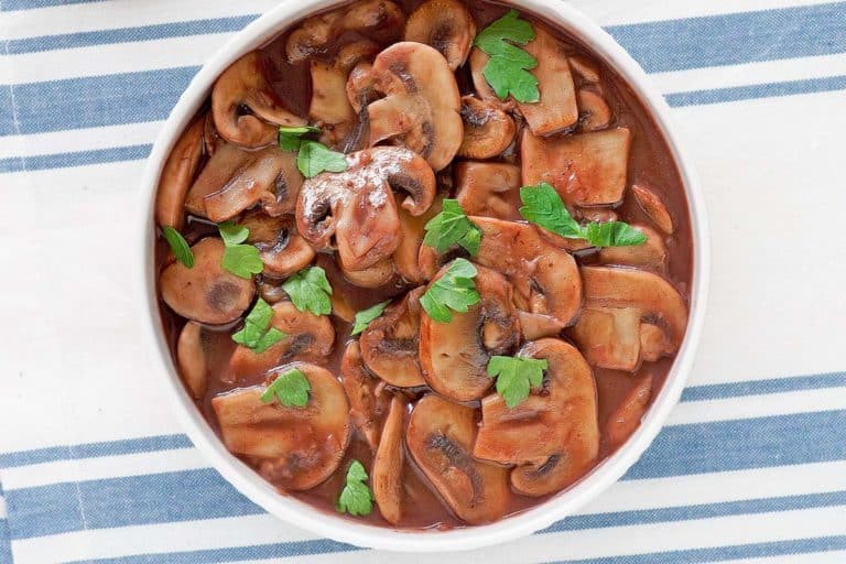 Steak and Ale Sauteed Mushrooms