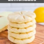 copycat Girl Scout lemonades on a wood board.