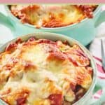 closeup of a pizza bowl.