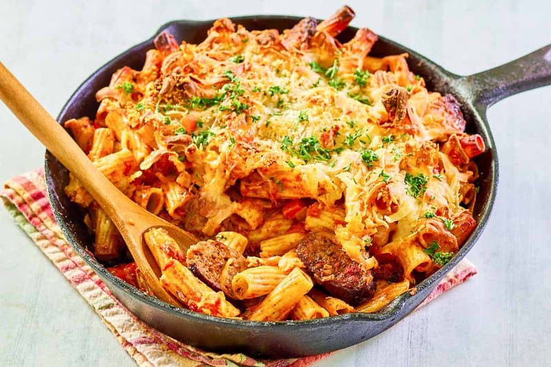 Cheesy One Pot Sausage Pasta