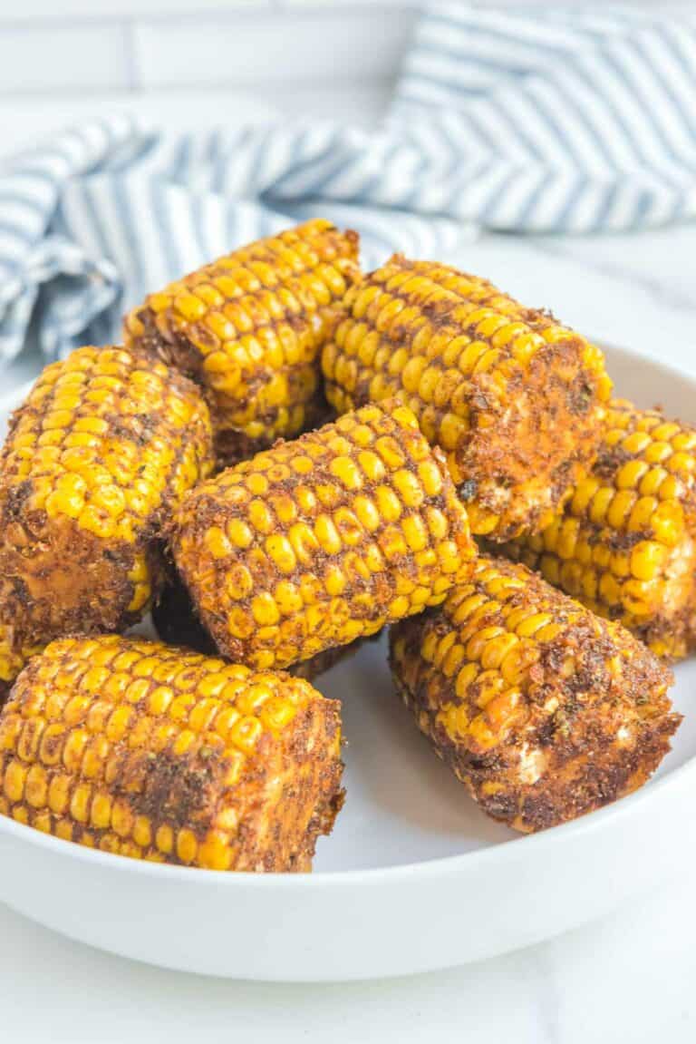 Copycat Wingstop cajun fried corn on a plate.