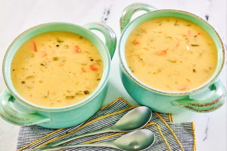 Homemade Cheddar Cheese Soup