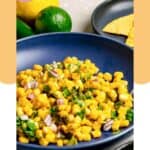 Homemade Chipotle corn salsa in a serving bowl.