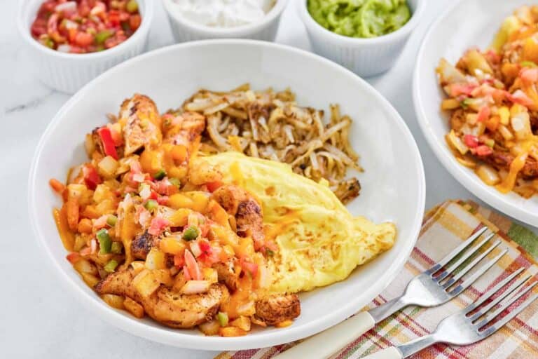 Denny’s Chicken Fajita Breakfast Skillet (Copycat)