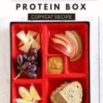 Homemade Starbucks egg and cheese protein box.