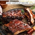 Homemade Claim Jumper ribs on a plate.