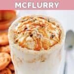 Homemade chips ahoy mcflurry and cookies behind it.