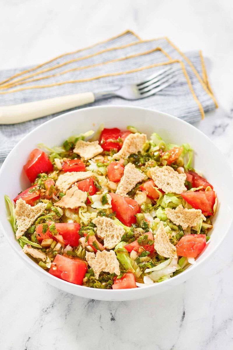 Copycat green jacket salad in a bowl.
