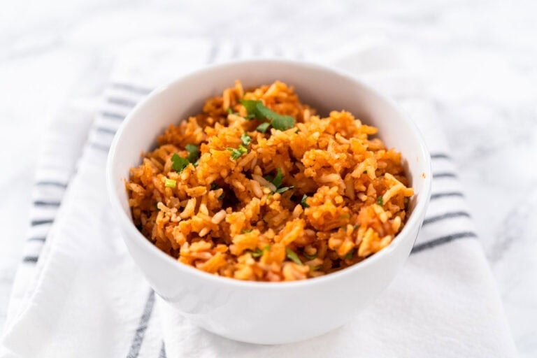 spanish rice in a bowl