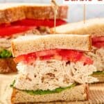 Homemade chicken salad chick barbie-q chicken salad sandwich.
