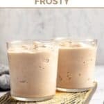 Two servings of homemade Wendy's chocolate frosty.