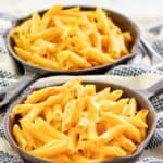 Two servings of homemade Outback Steakhouse mac and cheese.