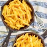Two servings of copycat Outback Steakhouse mac and cheese.