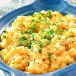 A serving of homemade Brookville Hotel creamed corn.