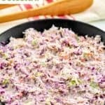 A big bowl of homemade Famous Dave's coleslaw.