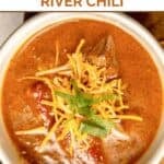Lady Bird Johnson's Pedernales River chili in a a bowl.