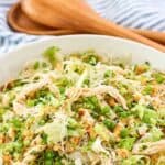 A bowl of homemade Ming's Thai chicken salad.
