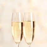 Two glasses of mock champagne.